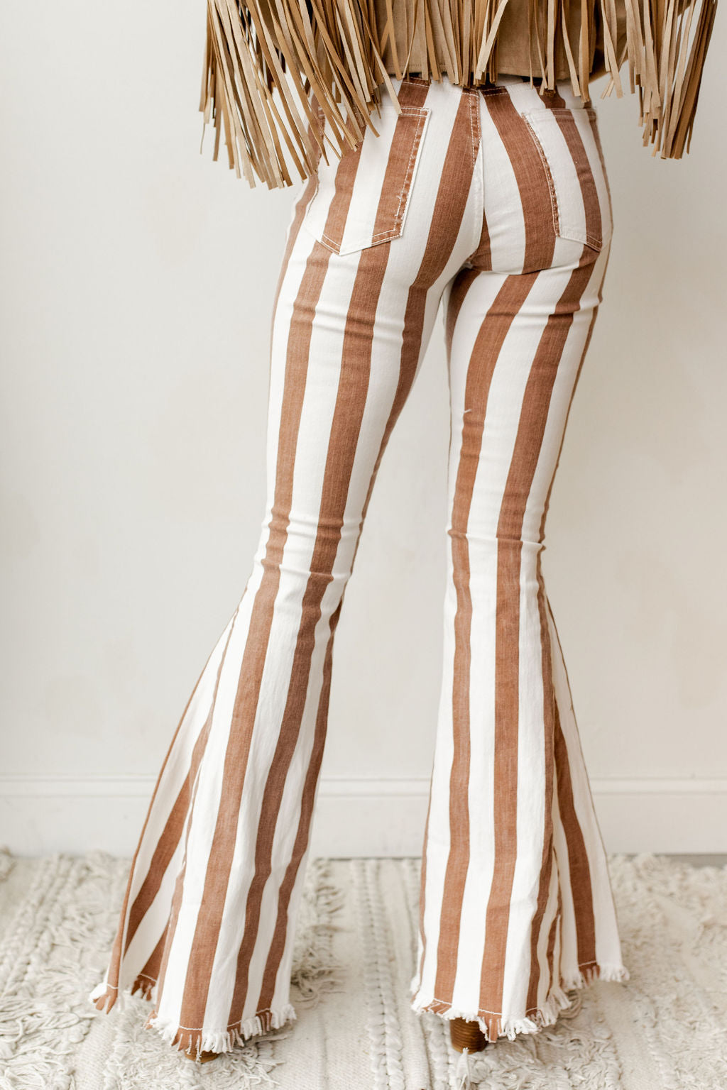 on the edge striped flares on the edge striped flares